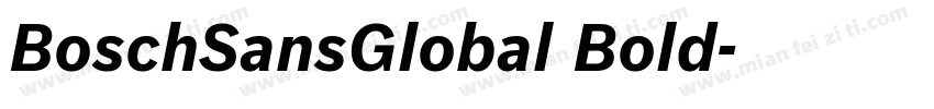 BoschSansGlobal Bold字体转换